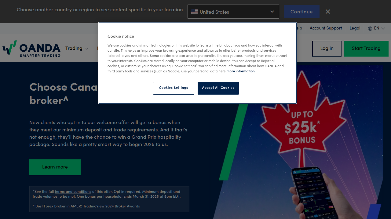 Choosing the most secure MFA option, like an authenticator app, is a best practice for all financial accounts, including OANDA.