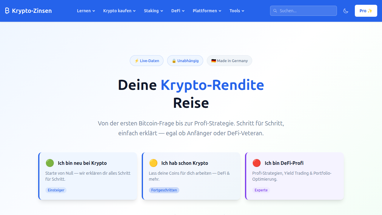 Krypto-Zinsen.com provides guides and resources for safely storing cryptocurrency, including wallet selection and security strategies.