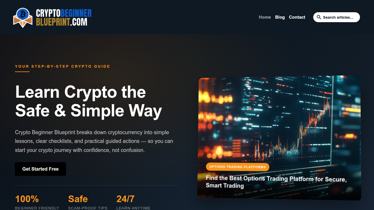 The Crypto Beginner Blueprint website offers foundational guides for newcomers to understand what cryptocurrency is.
